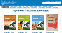 Desktop Screenshot of kunnskapsforlaget.no